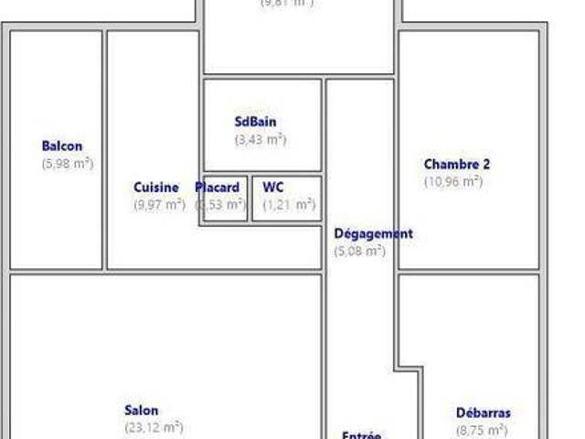 Appartement 3 pièces 44600 Saint Nazaire Réf: 3511