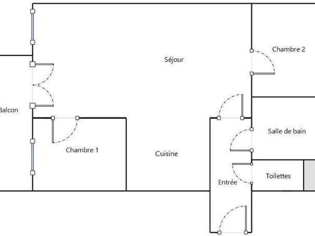 Appartement 3 pièces 44600 Saint Nazaire Réf: 3636