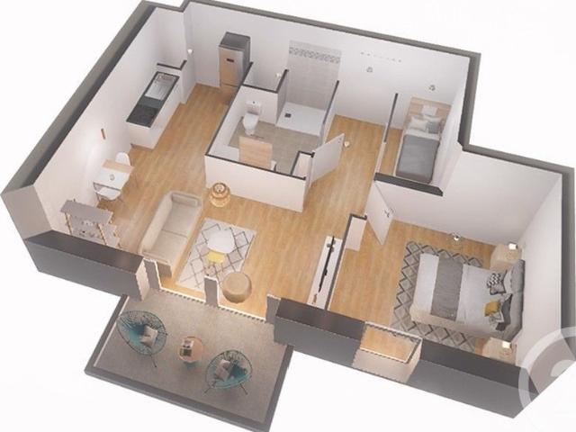 Appartement 3 pièces 45 m²