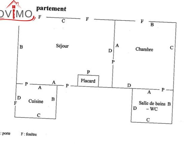 Appartement 3 pièces, 48 m² à louer à Confolens 16500