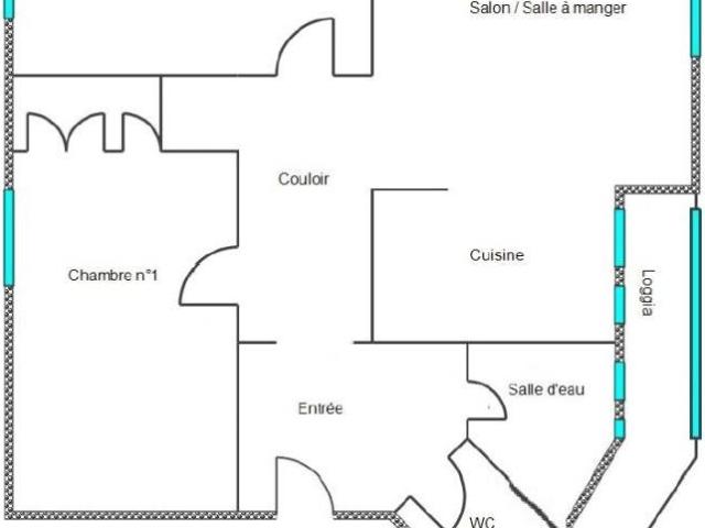 Appartement 3 pièces 49 m²