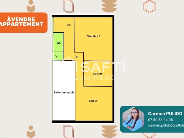 Appartement 3 pièces 50 m²
