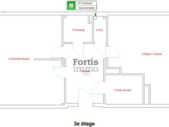 Appartement 3 pièces 52 m²