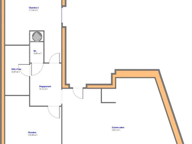 Appartement 3 pièces, 57 m² à louer à Laure Minervois 11800