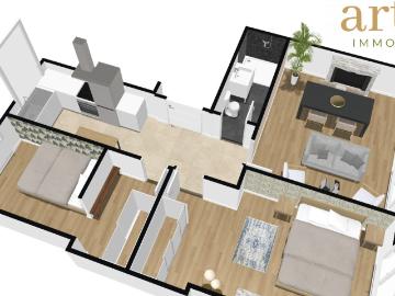 Appartement 3 pièces 57 m²