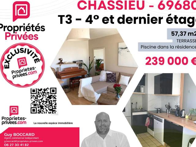 Appartement 3 pièces 57 m²