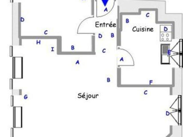 Appartement 3 pièces, 54 m² à louer à Melun 77000