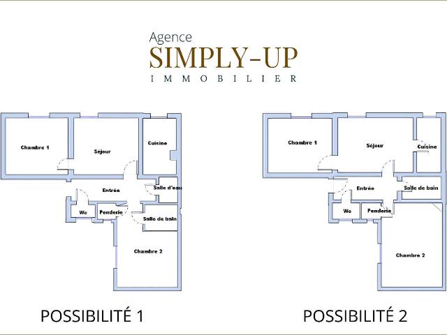 Appartement 3 pièces 58 m²