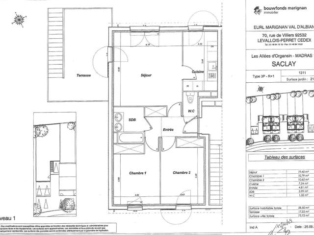 Appartement 3 pièces 59 m²