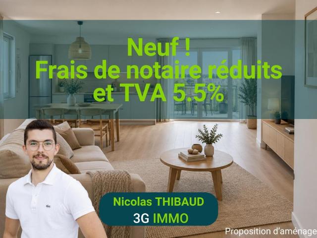 Appartement 3 pièces 63 m²