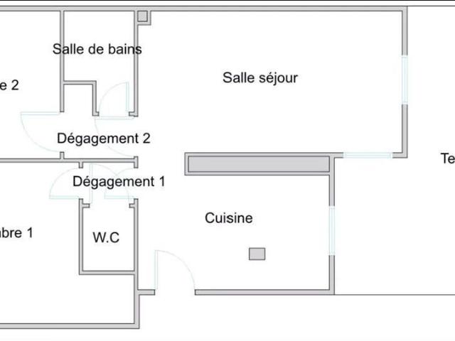 Appartement 3 pièces 63 m²