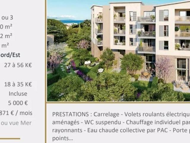 Appartement 3 pièces 60 m²