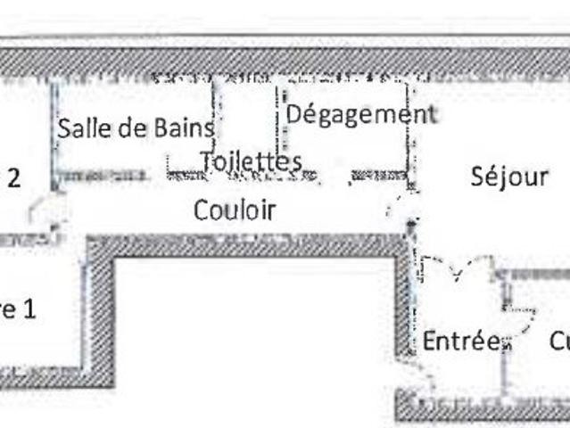 Appartement 3 pièces 60 m²