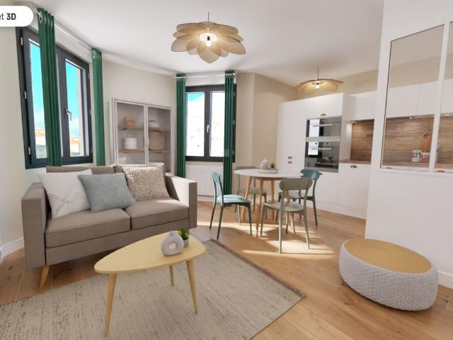 Appartement 3 pièces 60 m²