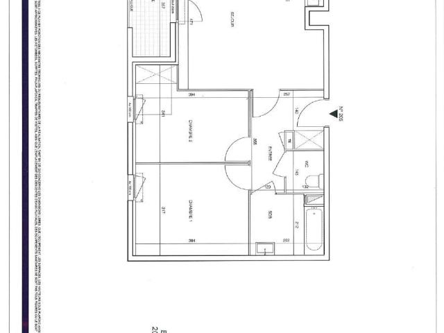 Appartement 3 pièces 60 m²