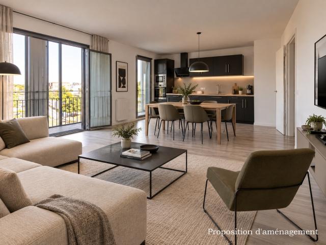 Appartement 3 pièces 60 m²