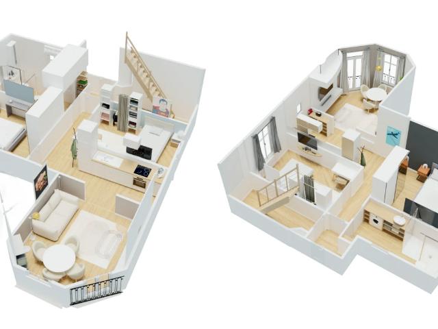 Appartement 3 pièces 60 m²