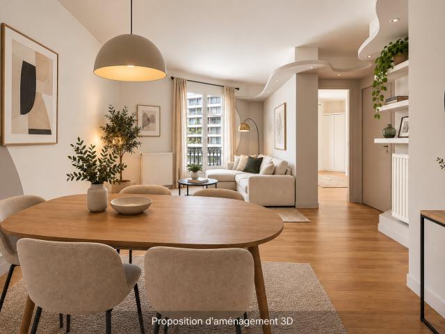 Appartement 3 pièces 61 m²