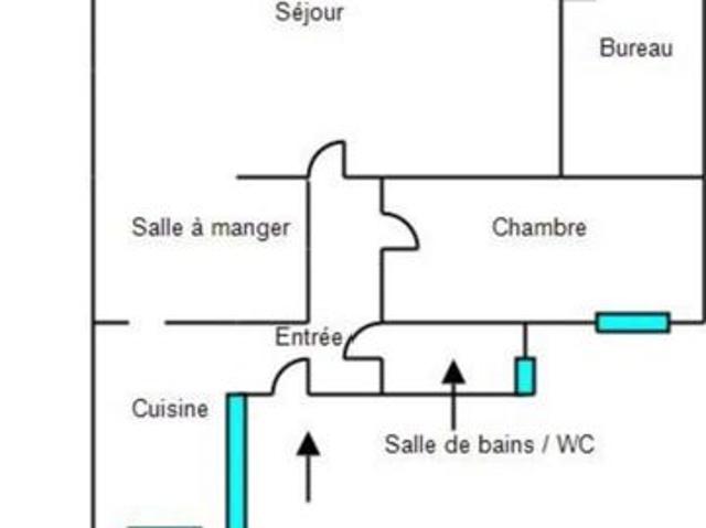 Appartement 3 pièces 61 m²