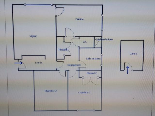 Appartement 3 pièces, 62 m² à louer à Lyon 3 69003