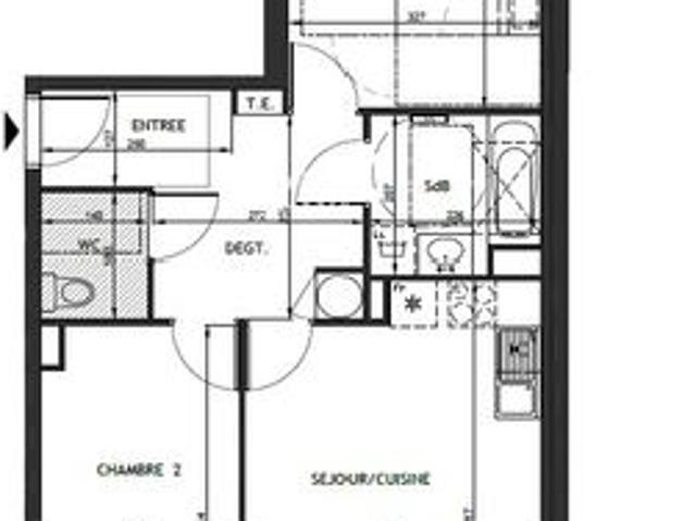 Appartement 3 pièces 62 m²