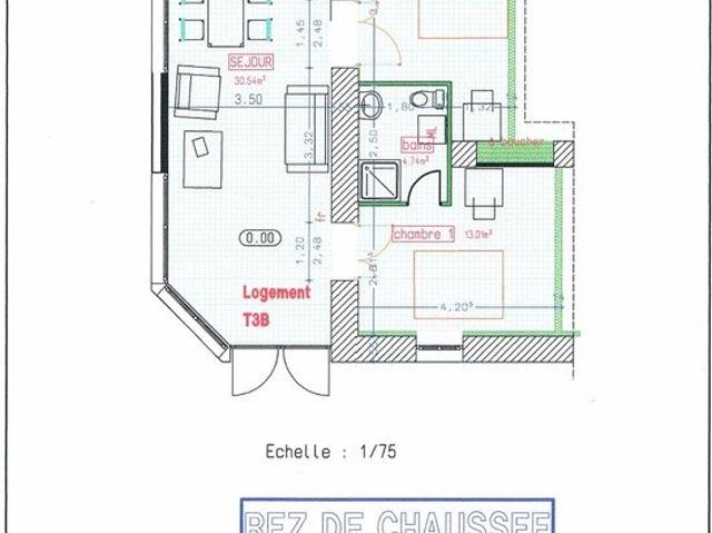 Appartement 3 pièces 62 m²
