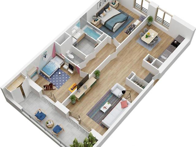 Appartement 3 pièces 67 m²
