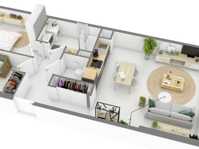 Appartement 3 pièces 67 m²