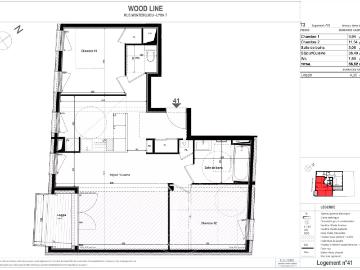 Appartement 3 pièces 67 m²