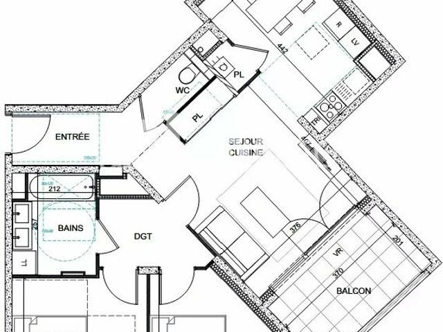 Appartement 3 pièces 67 m²
