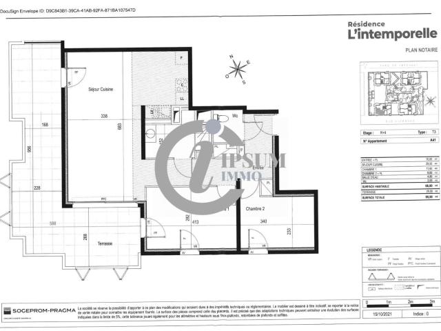 Appartement 3 pièces 67 m²