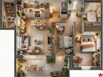 Appartement 3 pièces 67 m²