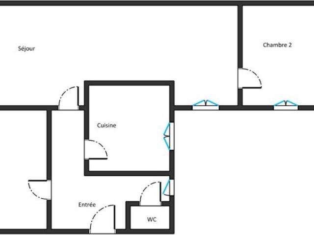 Appartement 3 pièces 64 m²
