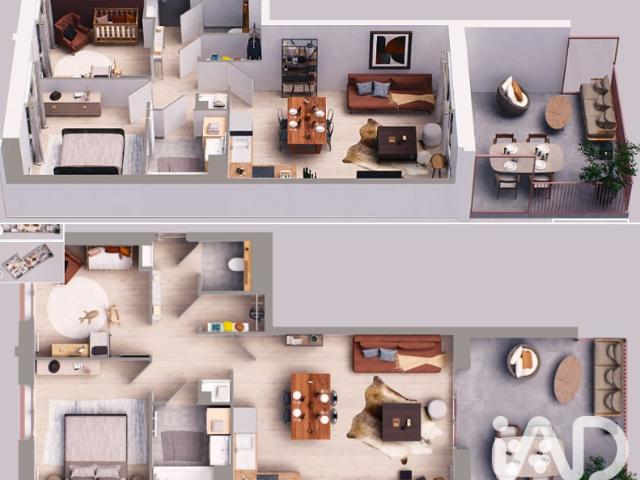 Appartement 3 pièces 64 m²