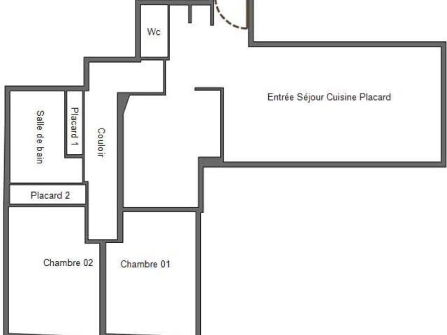 Appartement 3 pièces 64 m²