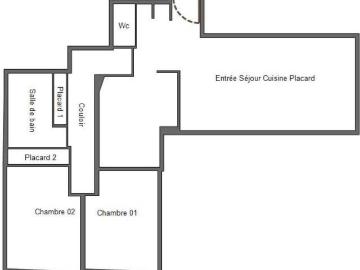 Appartement 3 pièces 64 m²