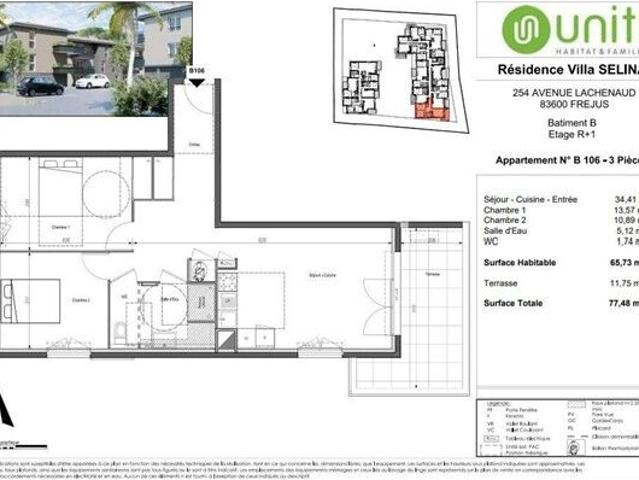 Appartement 3 pièces, 65 m² à louer à Fréjus 83600