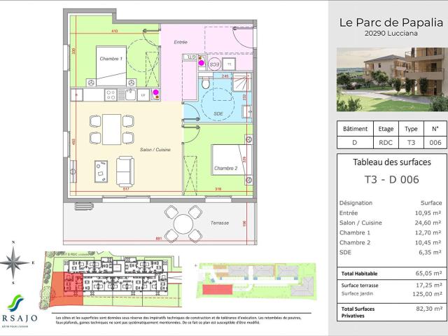 Appartement 3 pièces 65 m²