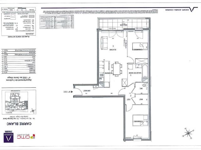 Appartement 3 pièces 65 m²