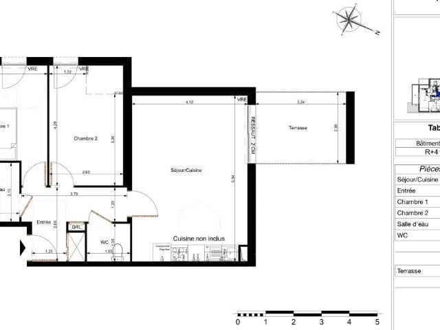 Appartement 3 pièces 65 m²