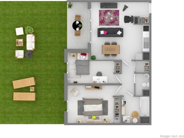 Appartement 3 pièces 65 m²