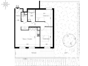 Appartement 3 pièces 66 m²