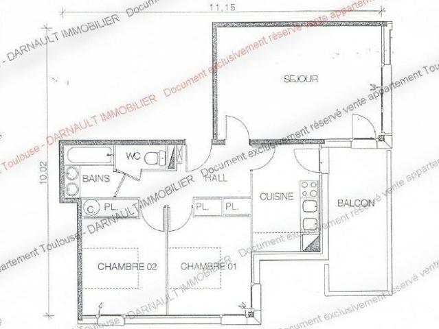 Appartement 3 pièces 66 m²