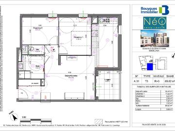 Appartement 3 pièces 66 m²