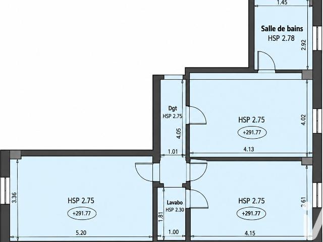 Appartement 3 pièces 66 m²