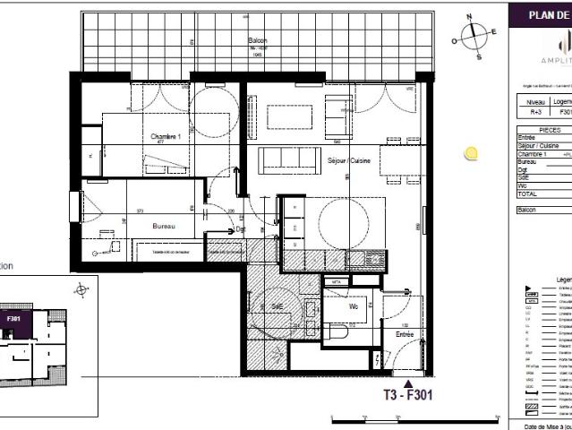 Appartement 3 pièces 66 m²