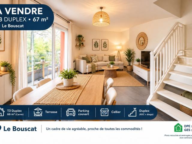 Appartement 3 pièces 66 m²