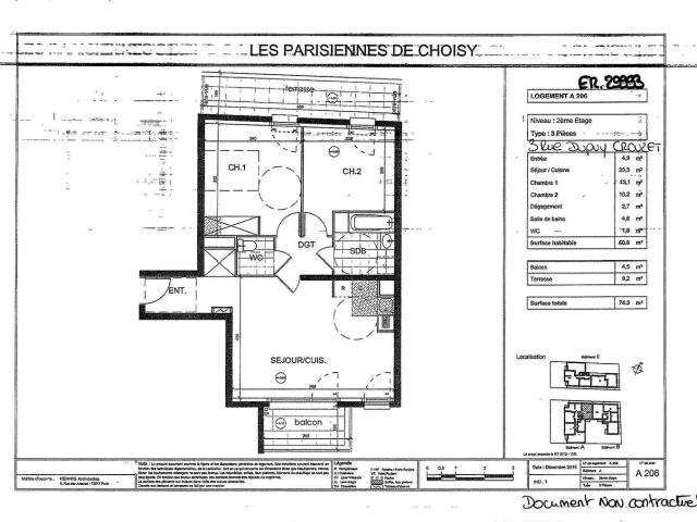Appartement 3 pièces