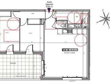 Appartement 3 pièces 68 m²