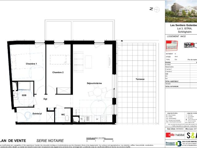 Appartement 3 pièces 69 m²